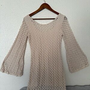 Free People Cream dress size M Bodycon